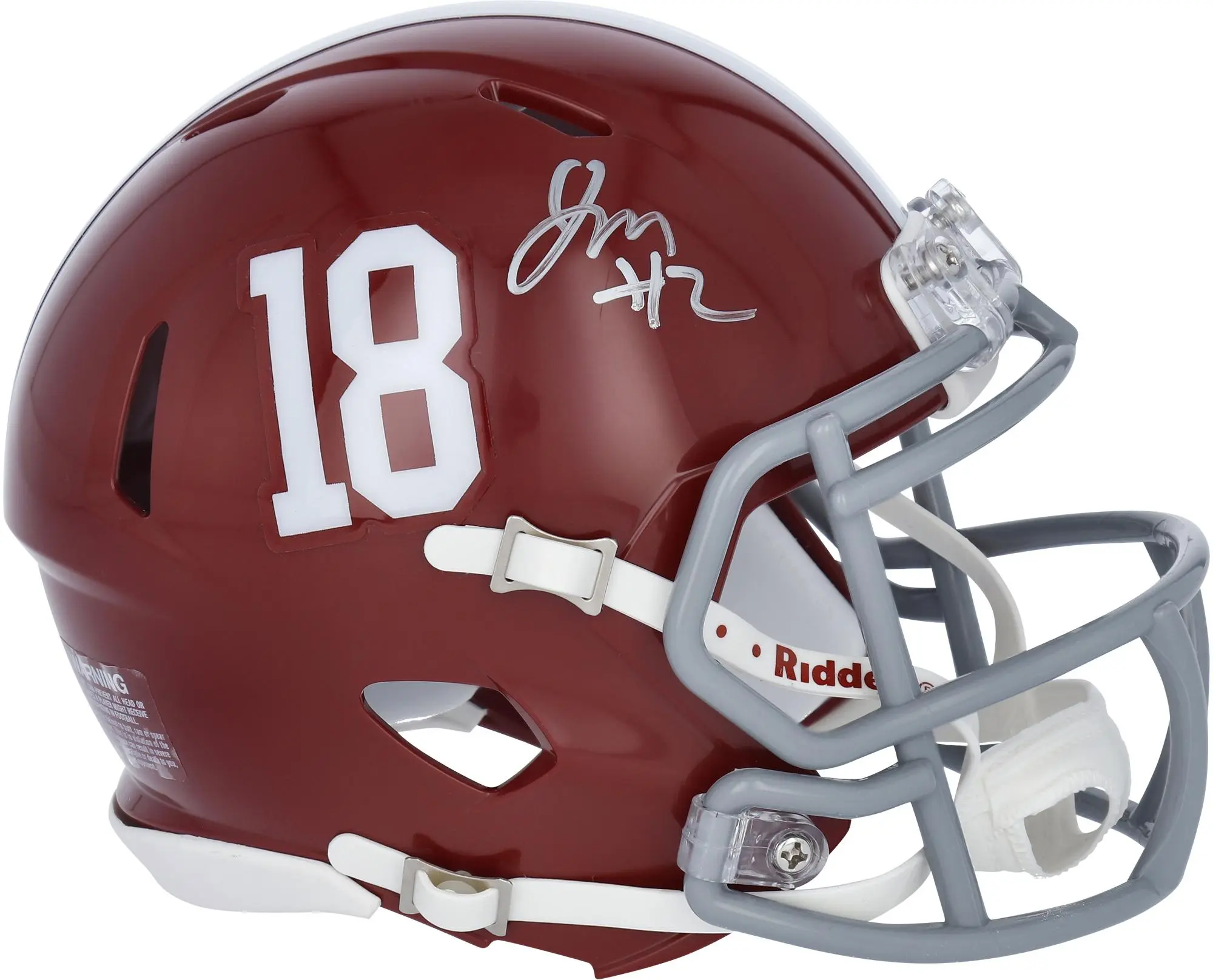 Jalen Milroe Alabama Crimson Tide Autographed Riddell Speed Mini Helmet - Fanatics Authentic Certified