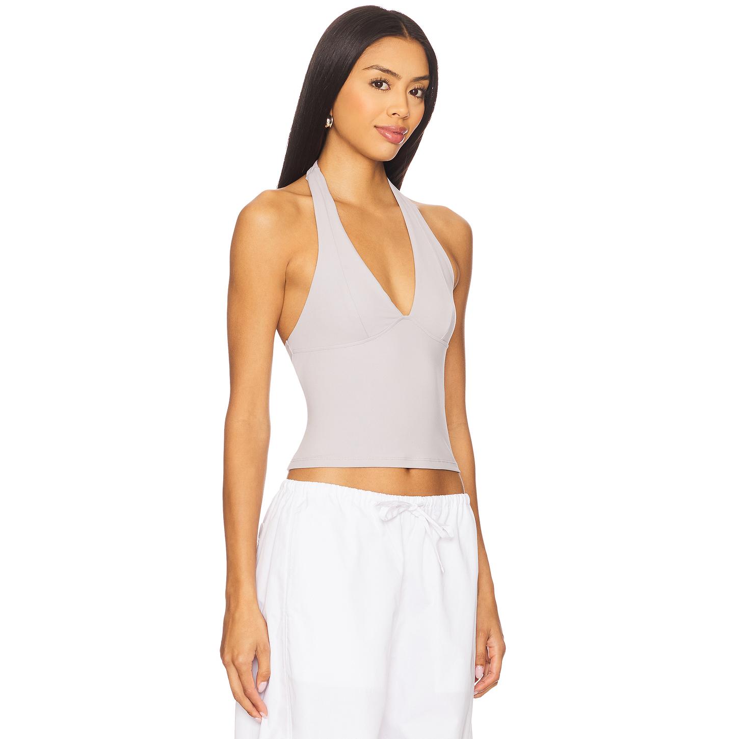 Free People Still Here Halter Top in Black