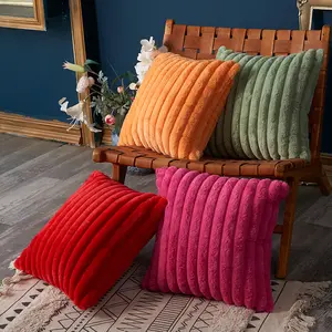New double-sided wide-edged thick and soft plush throw pillow, home sofa cushion, ample stock for model rooms