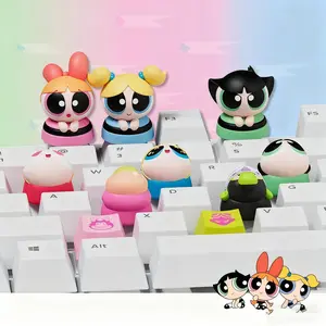 【Holiday Gift】Official SOAP STUDIO Powerpuff Girls Keycap Blind Box | Spooky Cute Blossom & Bubbles Desk Accessory, Trick-or-Treat Holiday Gift for Her,  Holiday Haul