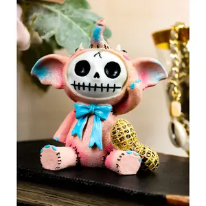 Furry Bones Dumbo Elefun The Pink Elephant With Giant Peanut Figurine Furrybones