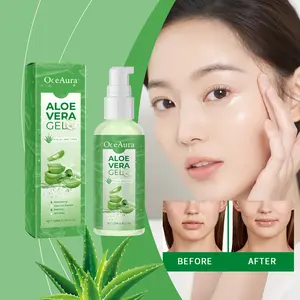 OceanAura Aloe Vera Nourishing and Moisturizing gel Mild moisturizing and refreshing skin moisturizing and cooling care gel、gentl Rejuvenating e skincare Moisturizer Calming Soothing Comfort Hydrate Moisture Aloevera Hydrating moisturizer