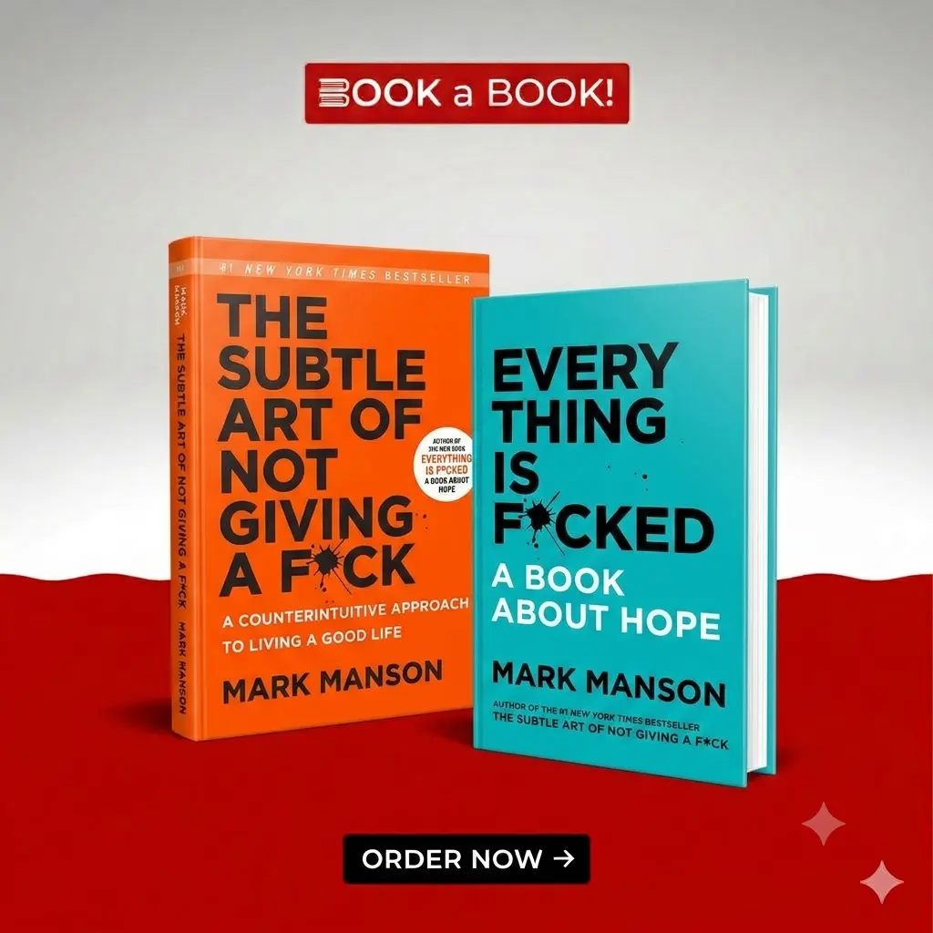 Mark Manson Collection 2 Books Set (The Subtle Art of Not Giving a F*ck, Everything Is F*cked)