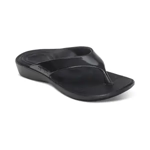 Maui Orthotic Women's Flips - Black Gloss