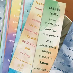 30pcs Bible Verses Bookmarks Inspirational For Books, Journals & Reading, Pape Back To School
