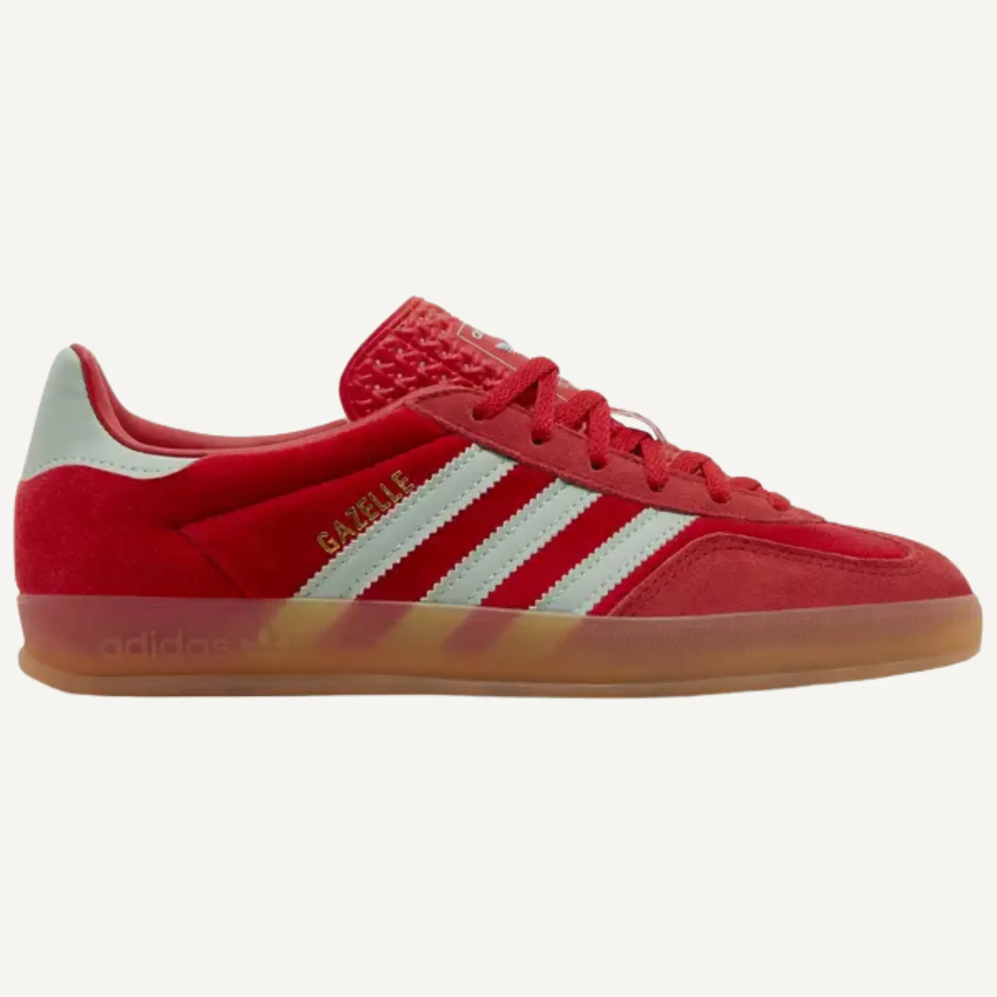Adidas Originals Women's Red Gazelle Indoor Sneakers, IG6786 (No Box)