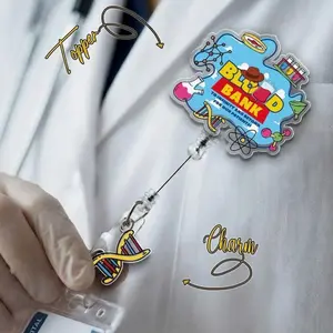 Lab Week 2026 Badge Reel Lab Scientist Badge Blood Bank Laboratory Badge Reel Phlebotomist Badge Reel Lab Tech Gift Lab Story Gift C2CG04-2