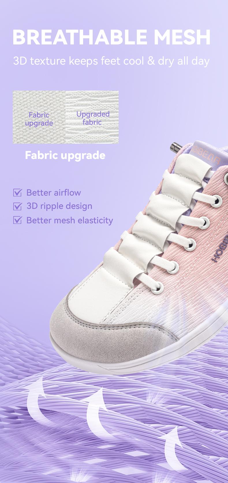 HOBIBEAR Women's Sneakers Barefoot Shoes for Women, 0 Drop Wide Toe, Anti Skid, Color Accented, Ultra Light, Flexible Lace Up, All Season Casual Trainers (Pink Purple Gradient Ombre) HOBIBEAR Women's Sneakers Barefoot Shoes for Women, 0 Drop Wide Toe, Anti Skid, Color Accented, Ultra Light, Flexible Lace Up, All Season Casual Trainers (Pink Purple Gradient Ombre)