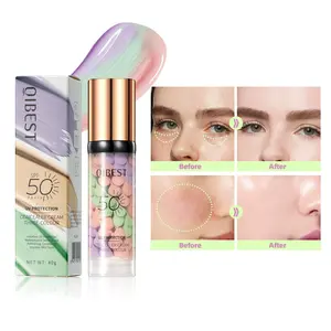 Three-Color Foundation Primer, Protective Makeup Base, Even Skin Tone, Brightening Concealer Milk, 40g, Perfect for Makeup Preparation