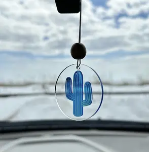 Cactus - Acrylic Car Charm