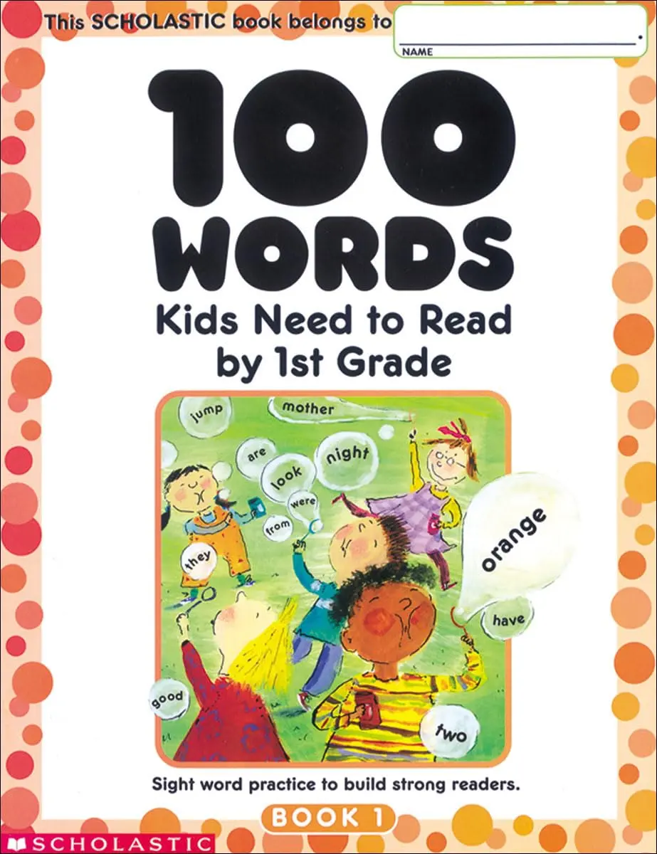 100 Sight Words Book for Kids - Soft Cover, Sight Word Practice, Fast Reading Learning, Reading Fluency, Education & Language Learning Resource