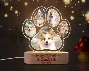 Personalized Pet Memorial Night Sign Plaque, Custom Pet Plaque, Pet Night, Custom Pet Photo, Pet Memorial Frame, Gifts for Pets, Cat Dog Loss Gift