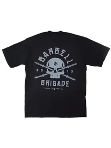 BARBELL BRIGADE Fitness T-shirt Loose Men's Short Sleeve Fitness T-shirt Summer Training Fitness Top