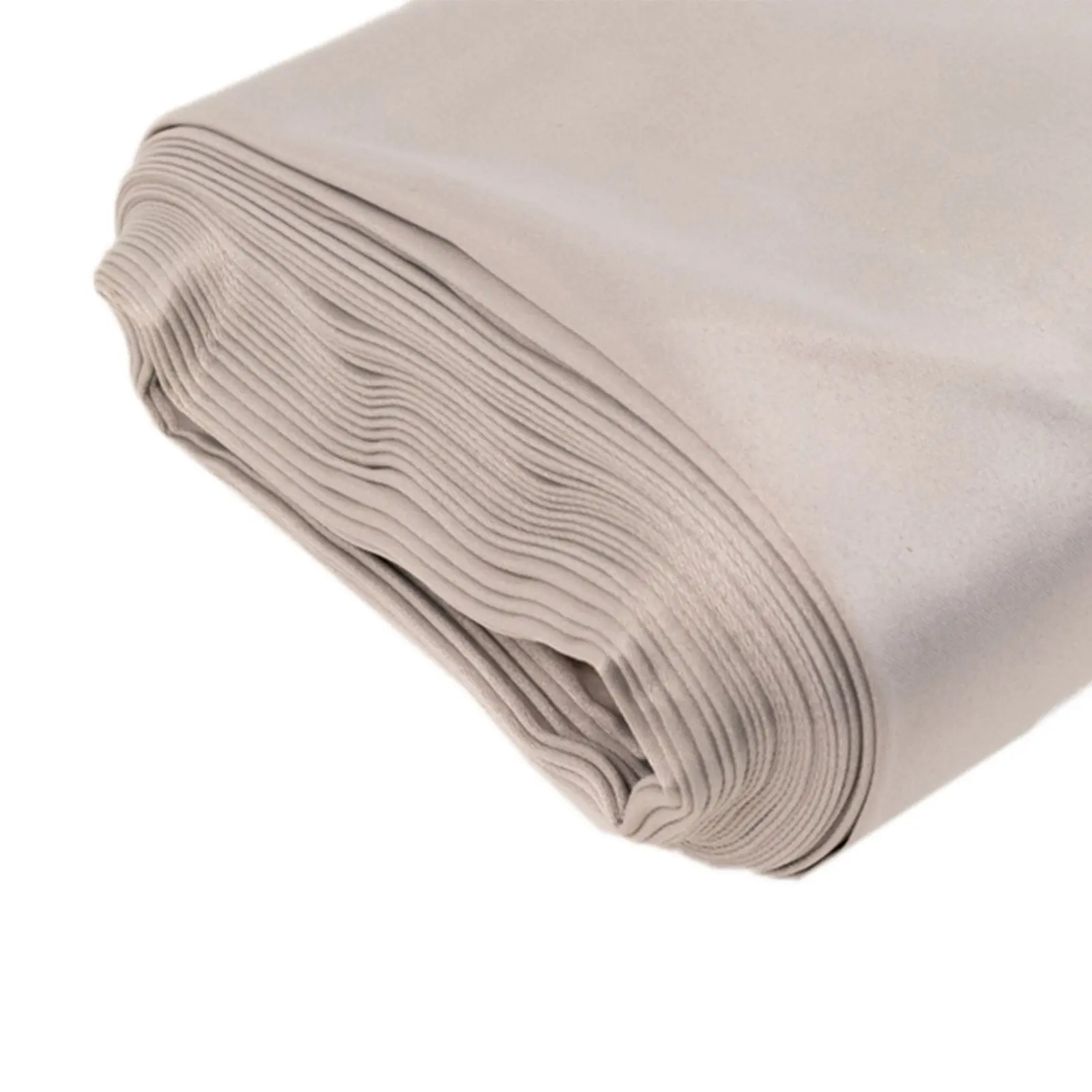 Silver Lamour Satin Fabric Bolt, Heavy Matte Satin Fabric By The Yard - 54"x10 Yards