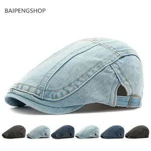 One pcs Vintage Solid Color Hat Adjustable Retro Beret Classic Cowboy Hat Soft Comfortable Fashion Headwear Stylish Daily Outdoor Travel Holiday Casual Cap Simple All-match Accessory Gift for Women Ladies