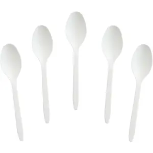 200 Count 4.5" Mini Compostable Spoons,Small Tasting Spoon for Icecream,Dessert,Coffee,Sampling