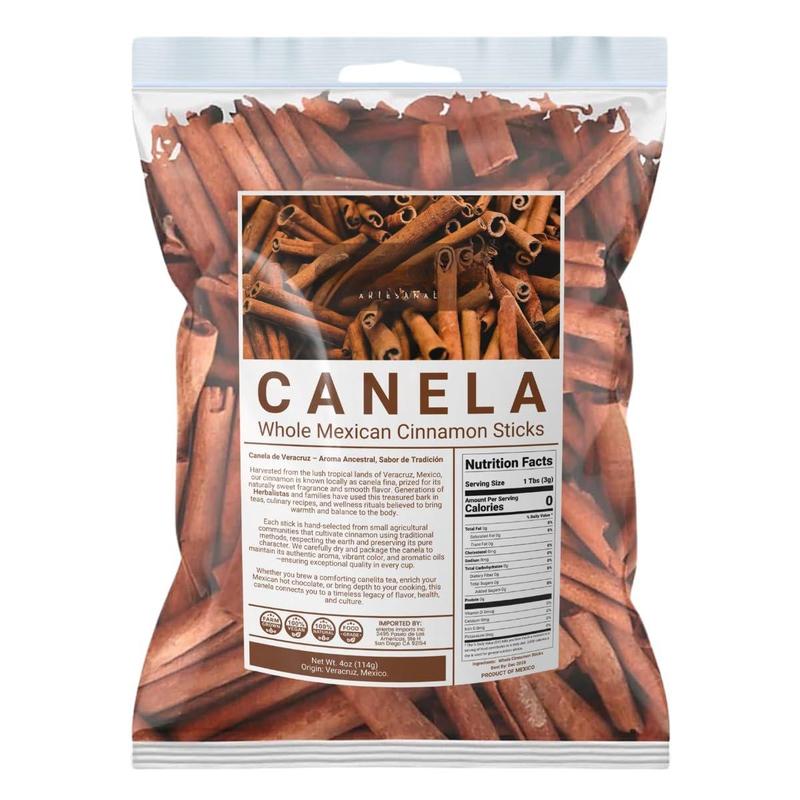 5oz Premium Mexican Cinnamon Sticks – Canela Entera from Veracruz, Mexico – Naturally Sweet & Aromatic Whole Cinnamon Bark – Hand-Selected Quality – Imported from Mexico