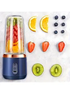 13.4 Oz Portable Dual Cup Juicer 6-Blade Multi-Functional Fruit Vegetable Blender Kitchen Accessories Gift for On-the-Go Use