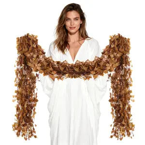 12 Pcs Artificial Plant Fall Vine Wall Decoration Fake Autumn Vines Decor Artificial Autumn Garland Faux Ivy Plastic Fall Hanging Leaves Vine for Thanksgiving Day Halloween Christmas