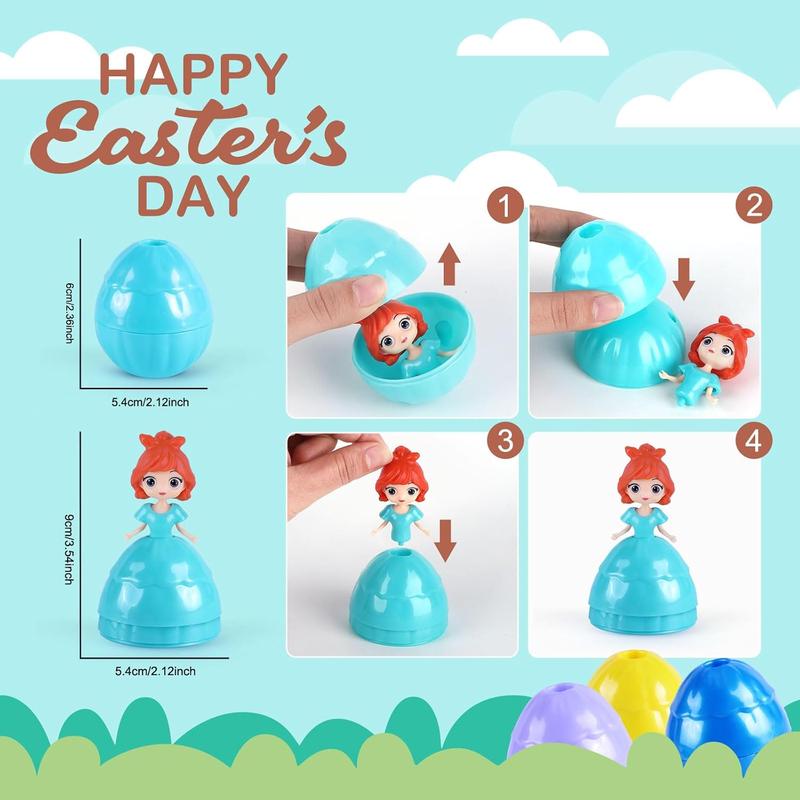 Easter Gifts for Kids, 12 Piece Prefilled Easter Egg,Perfect for 3+ Year Old Boys and Girls, Ideal for Easter Basket Stuffers