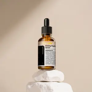 Glormate Firming Peptide Lifting Serum 30ml Anti Aging Hydration Daily Skincare for All Skin Types Gentle Non Greasy Quick Absorption with Dipeptide & Hyaluronic Acid
