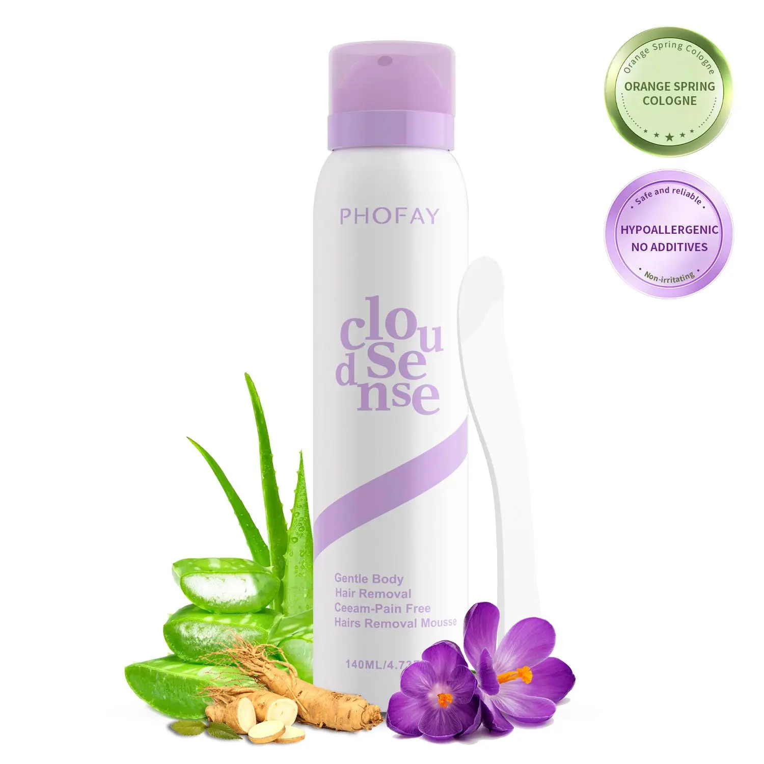 [Live Stream Exclusive] Bikini Pain-Free Hair Removal Cream for Sensitive Skin, Hypoallergenic Formula-Gentle & Fast-Acting Depilatory with Citrus Scent, Aloe & Hyaluronic Acid for Soothing Care, Suitable for Men & Women