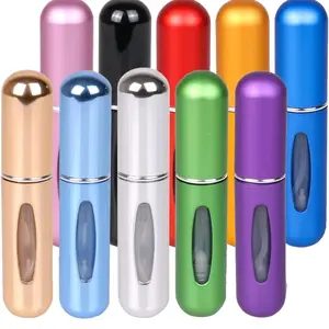 10 pack -5ml-Travel Mini Perfume Refillable Atomizer Container, Portable Perfume Spray Bottle, Travel Perfume Scent Pump Case Fragrance Empty Spray Bottle for Traveling and Outgoing
