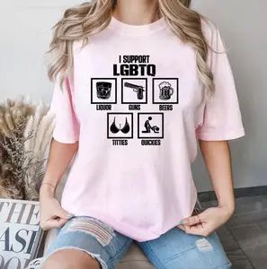 I Support LGBTQ T-Shirt, Pride Month Social Justice Shirt, LGBTQ Support Funny Meme Gift, LGBTQ Gifts, Pride Month Gifts, Unisex Tee For Her For Him