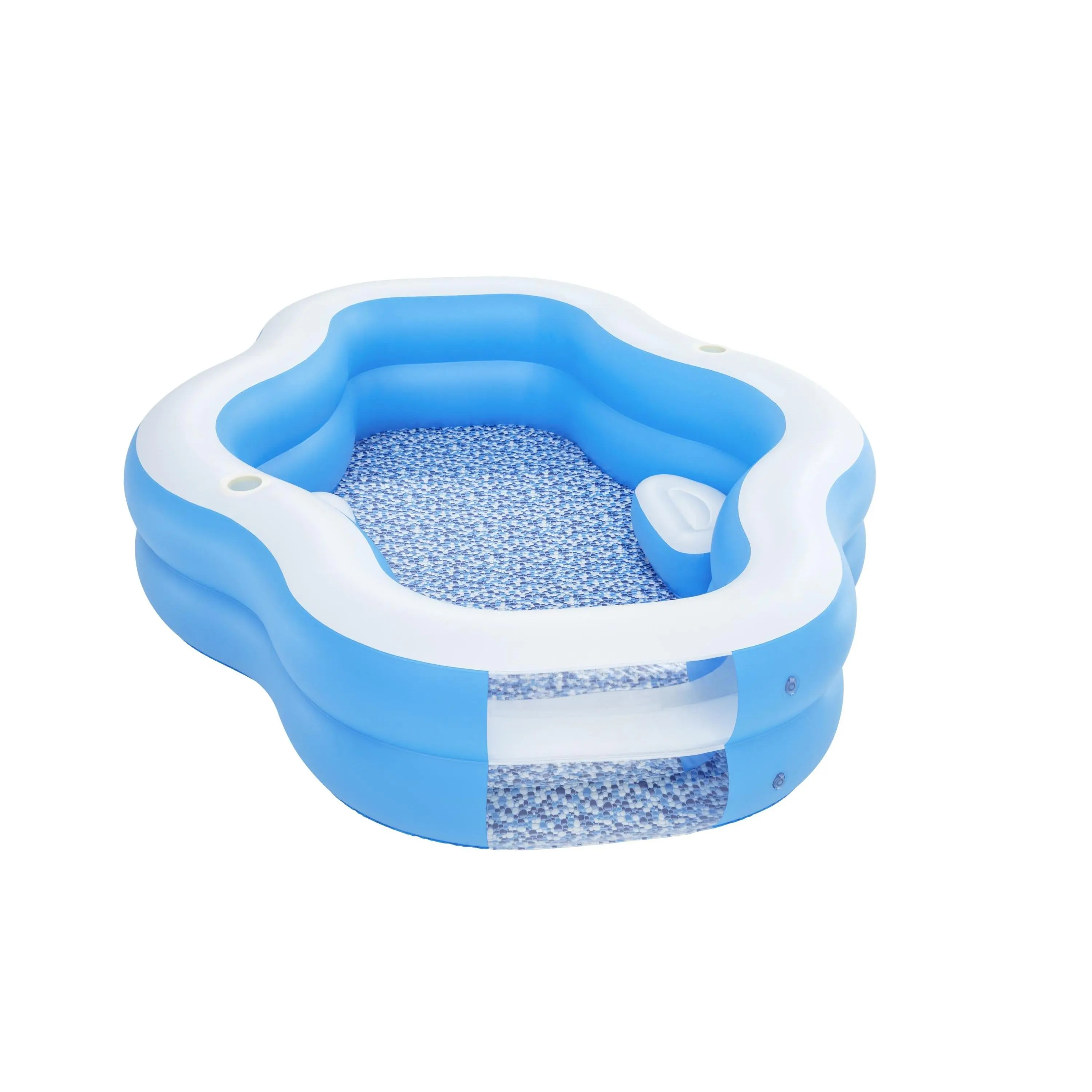 H2OGO! Splashview 8' Inflatable Family Pool With See-Through Window