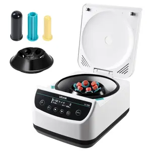 VEVOR Centrifuge Machine, 100 - 1900xg RCF Electric Laboratory Centrifuge Machine with 1 Rotor for 2/5/10/15ml Tube Capacity, Low Speed 500 - 4000rpm with Timer, Widely Used in Various ExperimentsVEVOR Super Brand Day