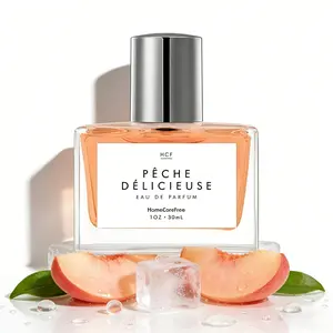 30ml Sweet Peach Eau De Parfum - Long-Lasting Fragrance with Oriental and Gourmand Notes, Perfect for Workplace and Dates