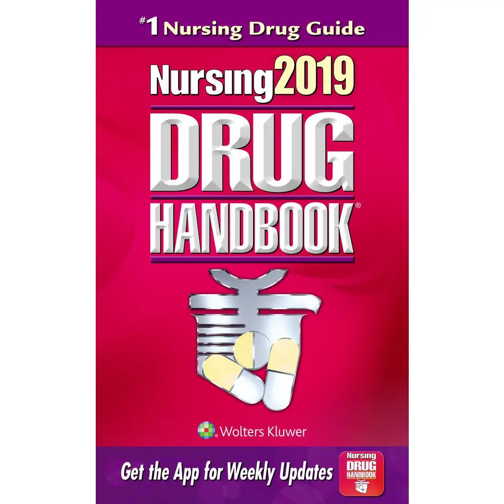 Used Nursing2019 Drug Handbook by Lippincott - Paperback, English, Like New, Over 3,650 Drugs, Clinical Alerts, Audio Pronunciation Guide, Ophthalmics Reference Book, Nursing School Supplies, 8,000+ Updates