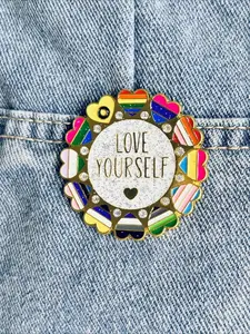 Colorful Enamel Decorative Pin, Fashionable Brooch Badge for Clothing, Backpack, Jeans, Hat Decor, Trendy All-match & Exquisite Brooch for Birthday Gift, Durable Metal Pins