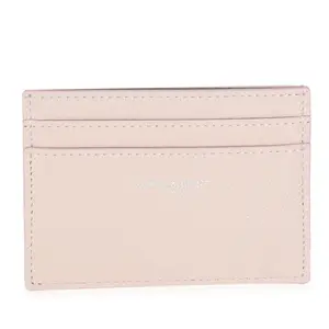 Light Pink Grain De Poudre Credit Card Case