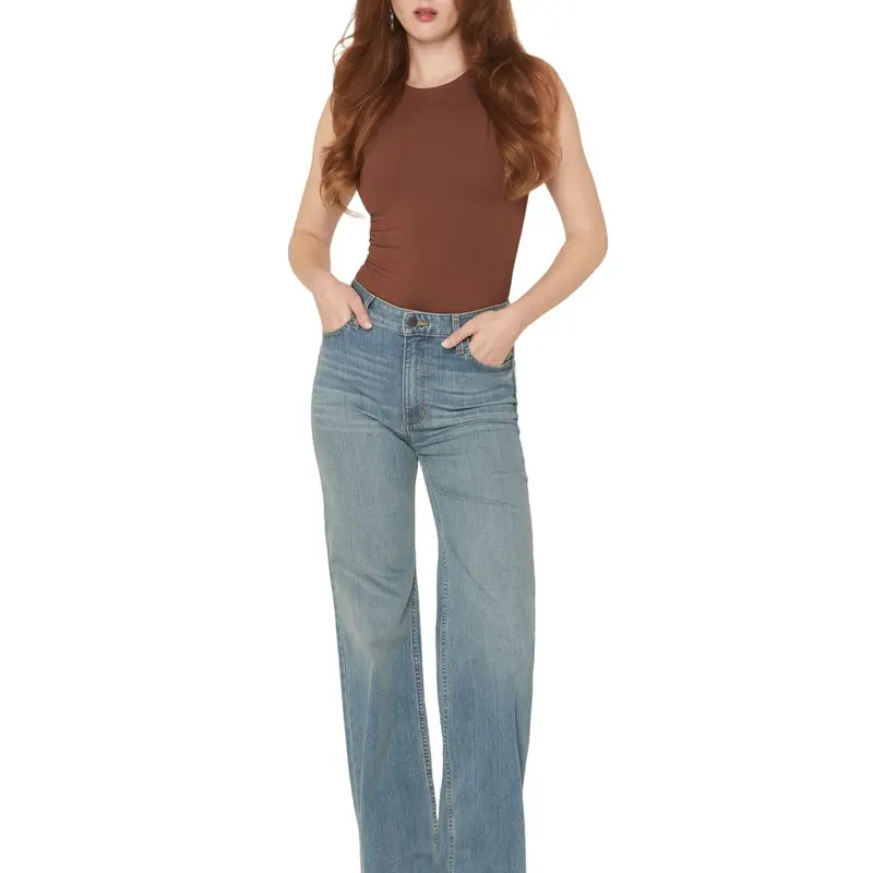 Kimes Ranch Women's Women'S Olivia Medium Wash High Rise Wide Leg Jeans - Wj-N19118