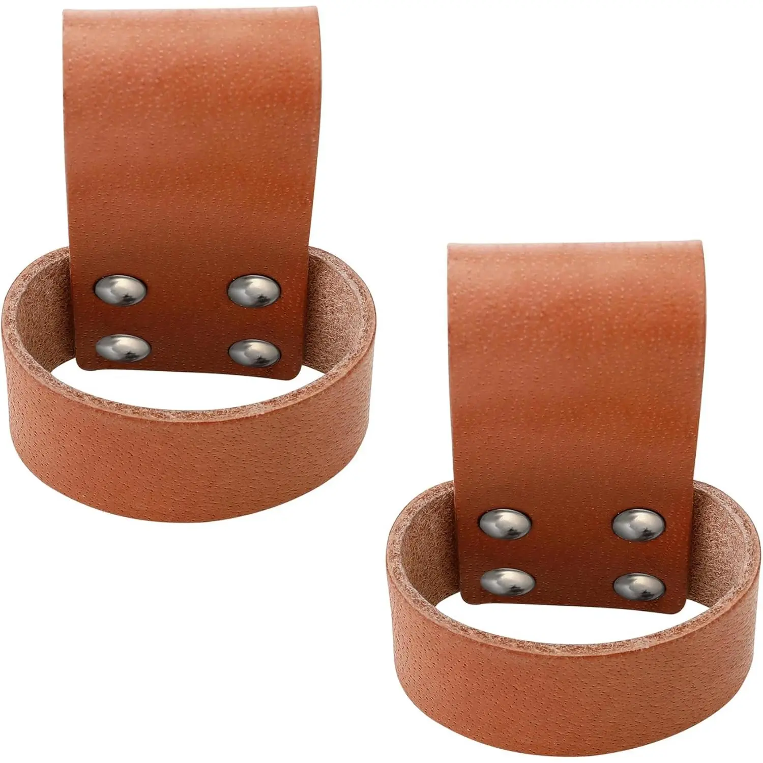 2-Pack Brown Leather Tool Pouch for Fathers, Husbands - Hammer Holster with Belt Loop (Fits Belts Up to 2 Inches), Multi-Tool Holder, Small Hatchet Carrier, Manufacturer Warranty, Suitable for Any Occasion
