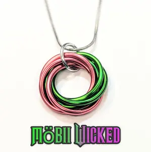 Möbii Wicked - Wizard of Oz, Stylish Fidget Keychains, Necklaces, or Earrings - by Steel Lynx