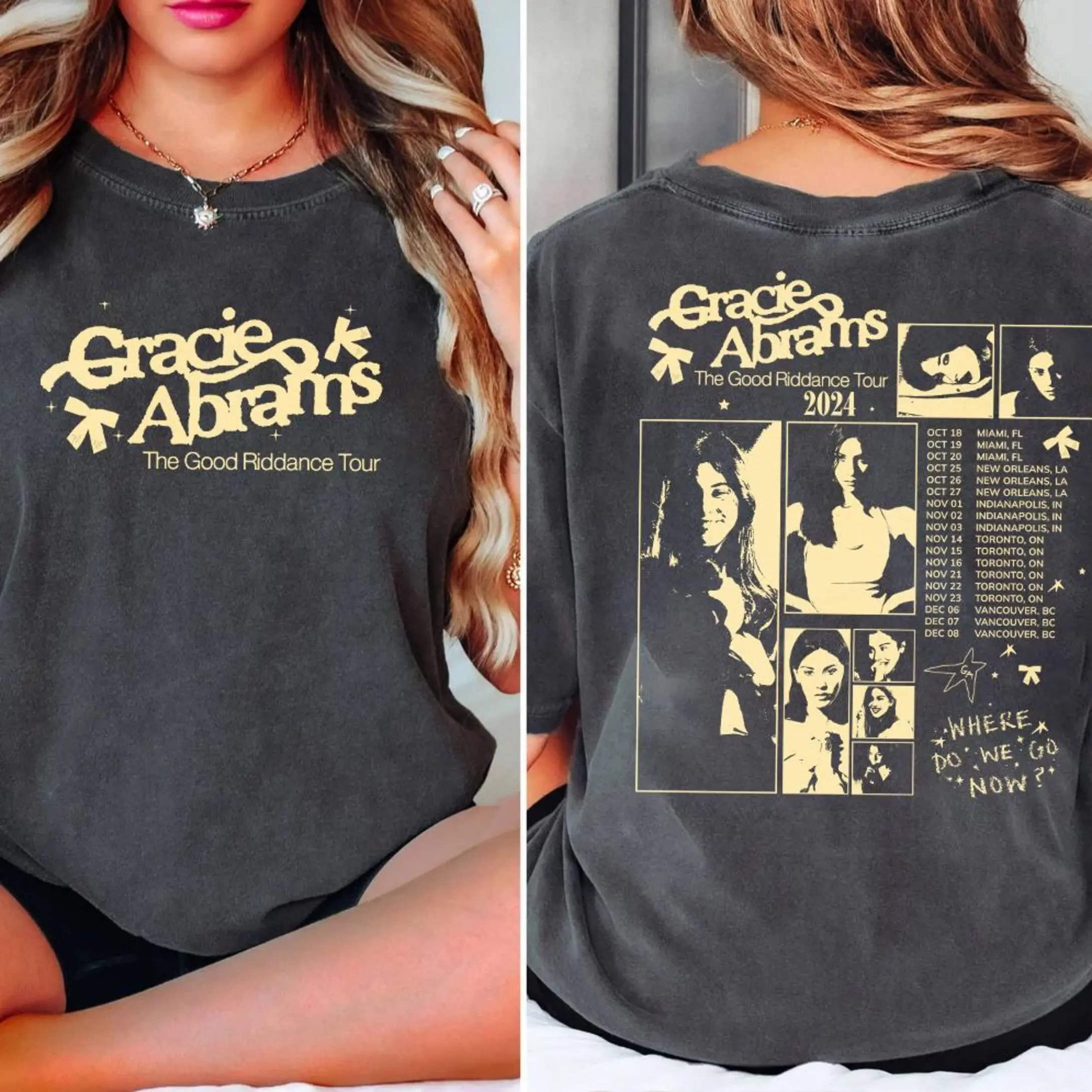 GA The Secret Of Us Tour Music Graphic Tee, Gracie Tour Music Album 2-Sided Unisex T-Shirt, Perfect for Music Fans