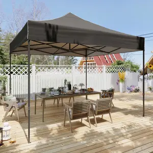 Aoxun Pop Up Canopy Tent, 10x10/10x15/10x20, UPF 50+ Waterproof Outdoor Gazebo, Includes Roller Bag & Sand Bags