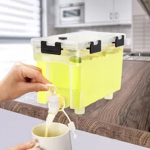 1 Gallon Drink Dispenser For Fridge,Beverage Dispenser With Spigot.  Milk,Lemonade Dispenser,Juice Containers With Lids For Fridge, Parties And Dairly Use，Sealed And Filter screen