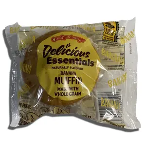 Delicious Essentials Banana Muffins Individually Wrapped, Otis Spunkmeyer | 12 Ct