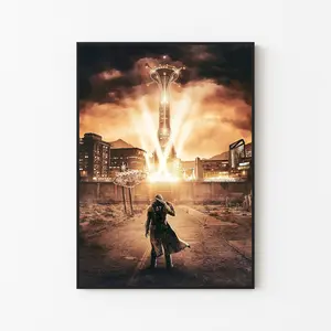 [New Gaming Decor - Sale Up To 40%] [Unframe] Fallout New Vegas Courier Poster, Iconic RPG Character Wall Art, Wasteland Adventure Artwork, Gamer Room Decor, Fan Gift