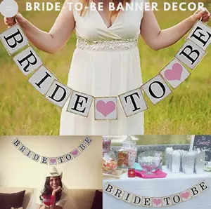 Bride To Be Banner - Wedding Bridal Shower Bachelorette Party Bunting Hang Decor