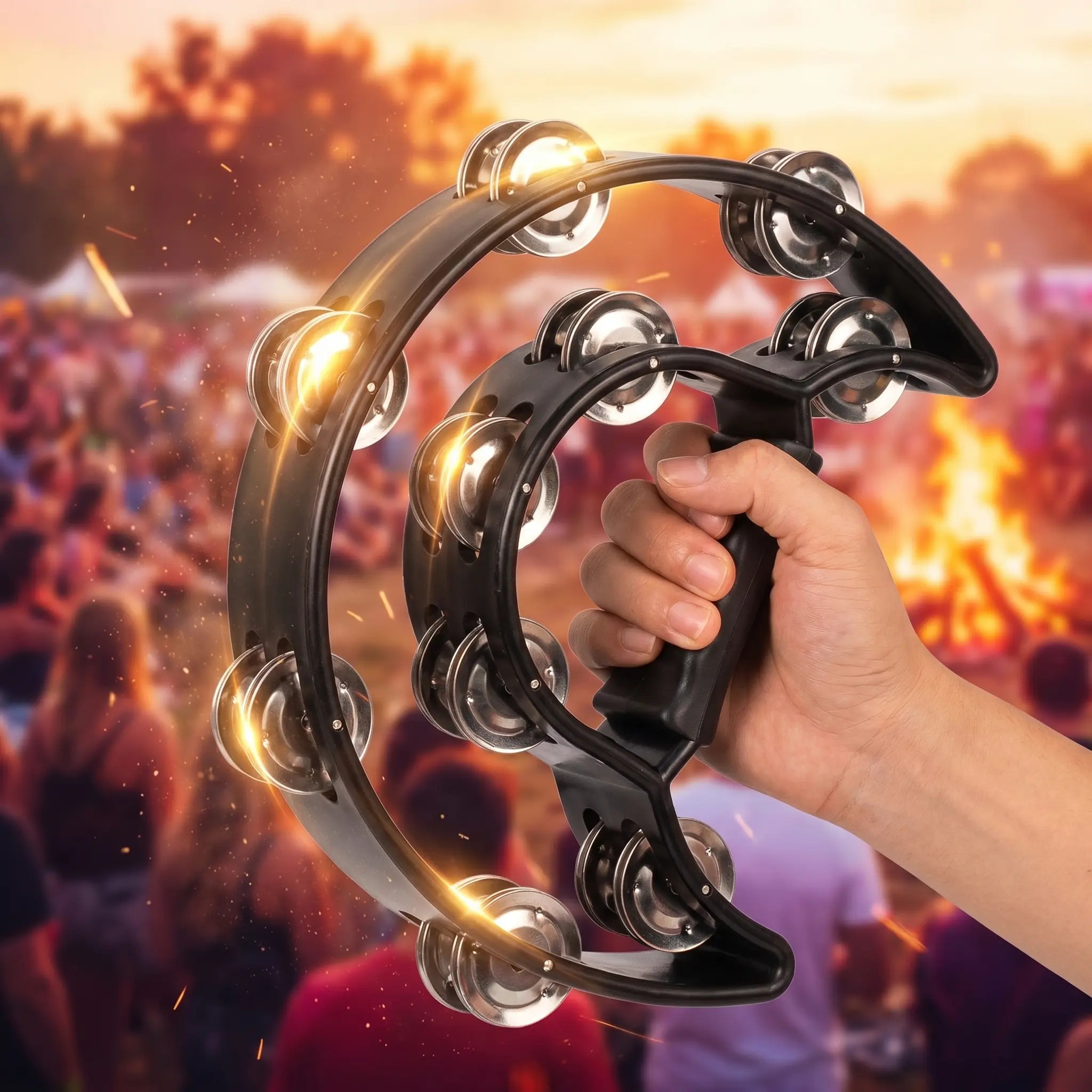 Double Row Tambourine Hand Drum – Durable Metal Jingles for School, Church, Concert & Party Fun Double Row Tambourine Hand Drum – Durable Metal Jingles for School, Church, Concert & Party Fun