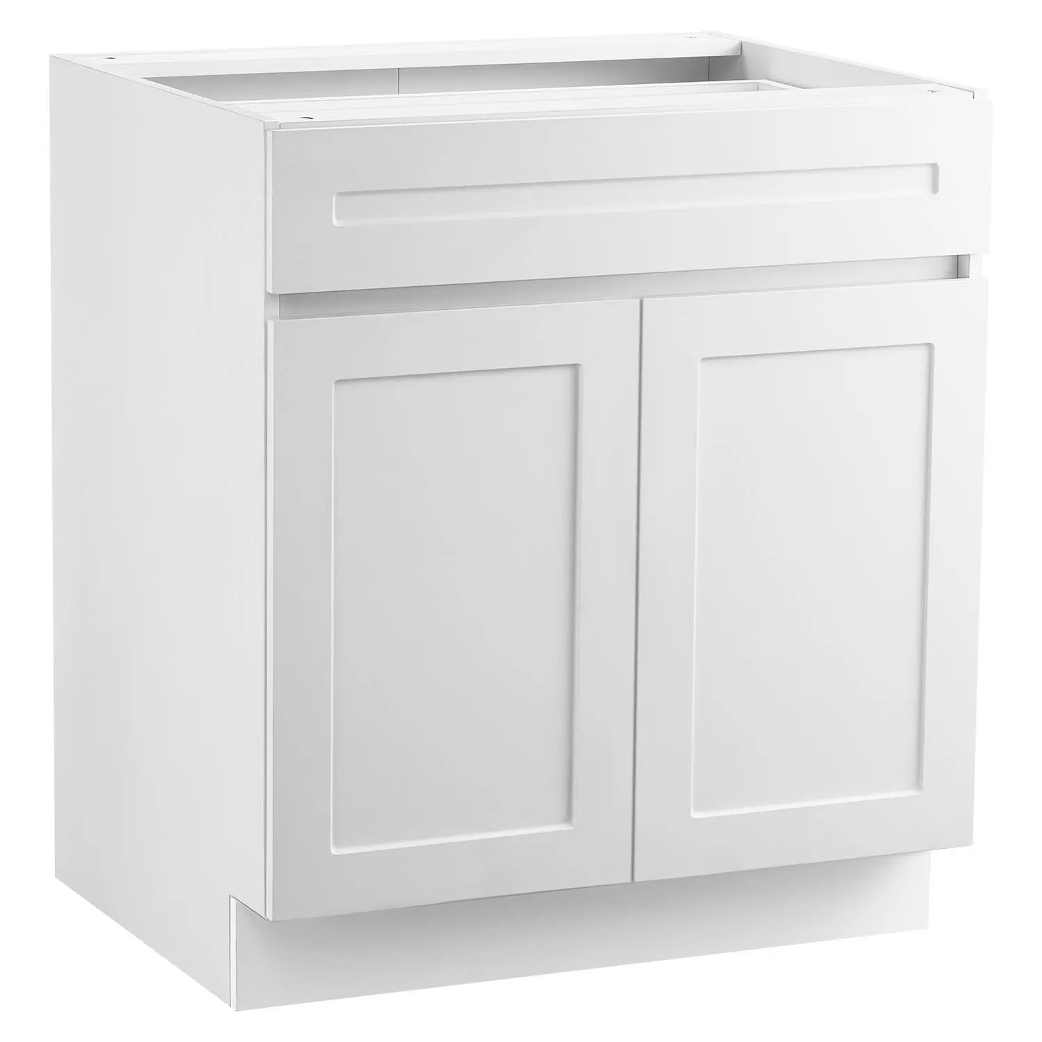 【Summerfinds】VEVOR White Shaker Base Cabinet with Drawer, 36-Inch Unassembled Drawer Base Cabinet, 36" W x 24" D x 34.5" H Ready to Assemble Cabinet with Soft-Close Doors and Adjustable Shelf, for Home Office