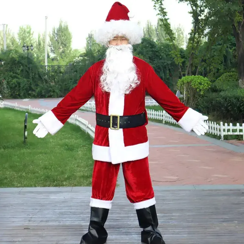 SantaClausGoldVelvetSetChristmasWarmClothingMen'sChristmasClothingAdultCharacterCosplayCostume SantaClausGoldVelvetSetChristmasWarmClothingMen'sChristmasClothingAdultCharacterCosplayCostume
