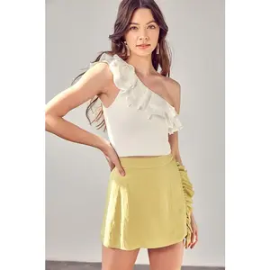 Do + Be Collection One Shoulder Knit Top