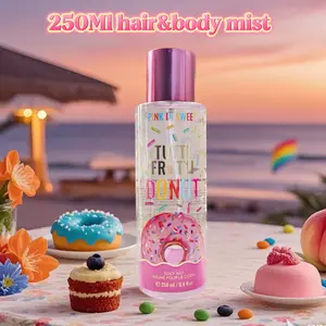 Oriental Gourmand Notes 250ml Hair & Body Mist - Exquisite Caramel Coconut Strawberry Vanilla Pear Scent for Gifting Warm Unforgettable Fragrance