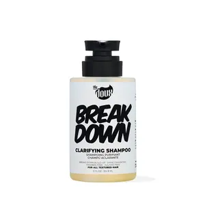 The Doux BREAKDOWN Clarifying Shampoo for Curly & Textured Hair — Vitamin E & Rosemary Detox Shampoo for Men & Women — Sulfate‑Free, Anti‑Build‑Up & Oily Hair Cleanser