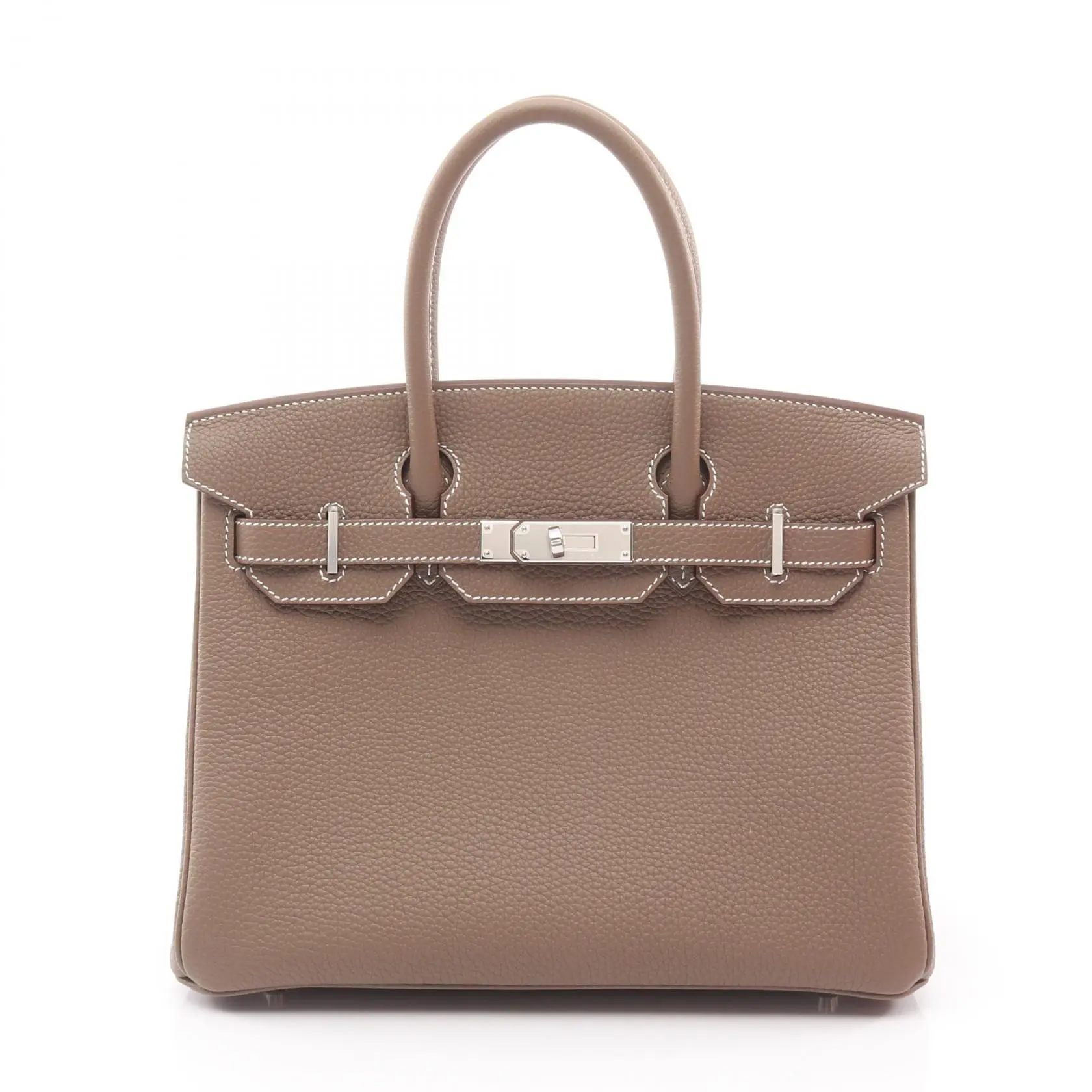 Pre-owned HERMÈS Calfskin Shoulder Bags Hermes Birkin30 Calfskin